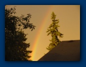 Rainbow behind our house